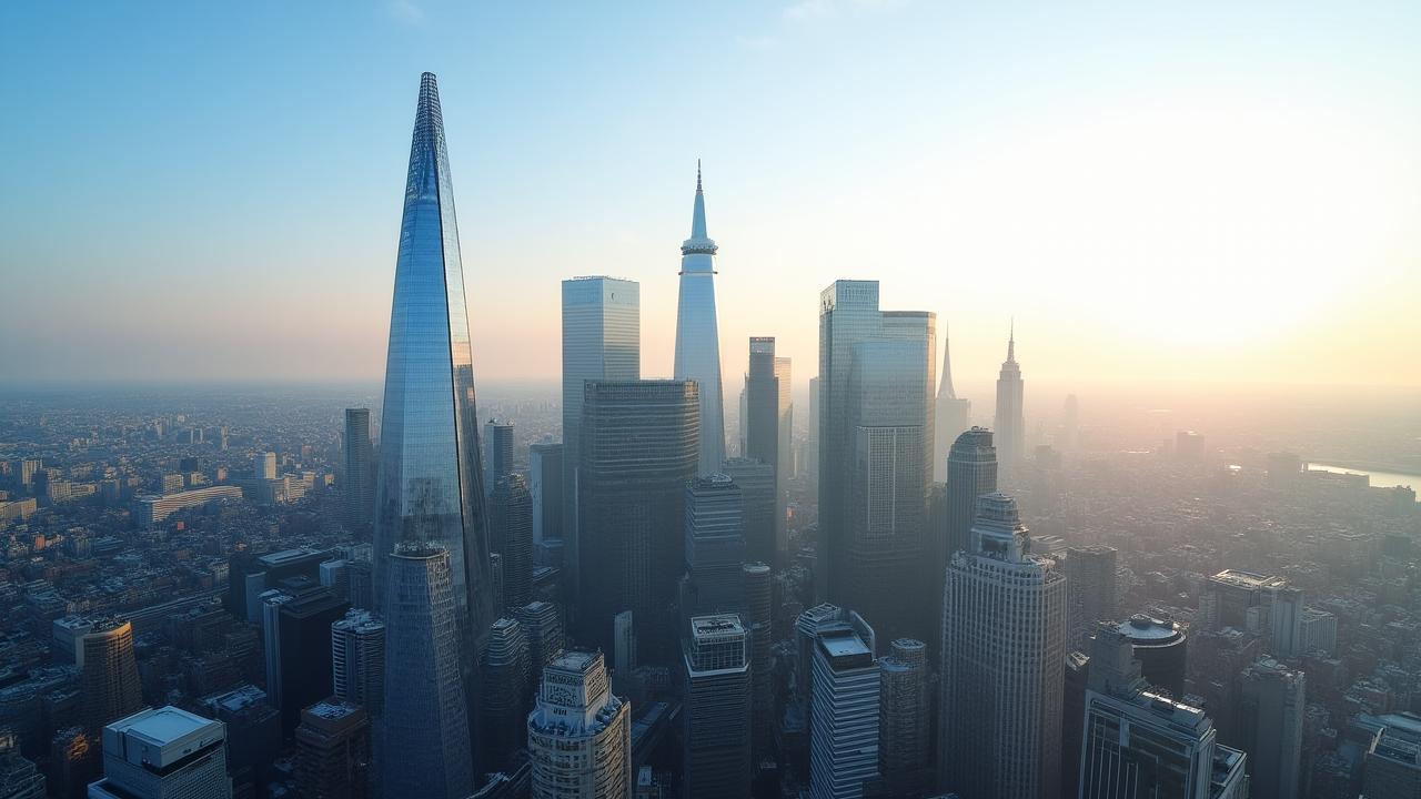 City of Manchester financial district skyline